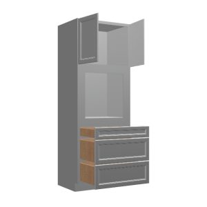 Oven Cabinet - 2 Doors, 3 Drawers