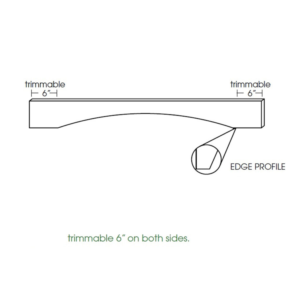 Shaker Arched Valance