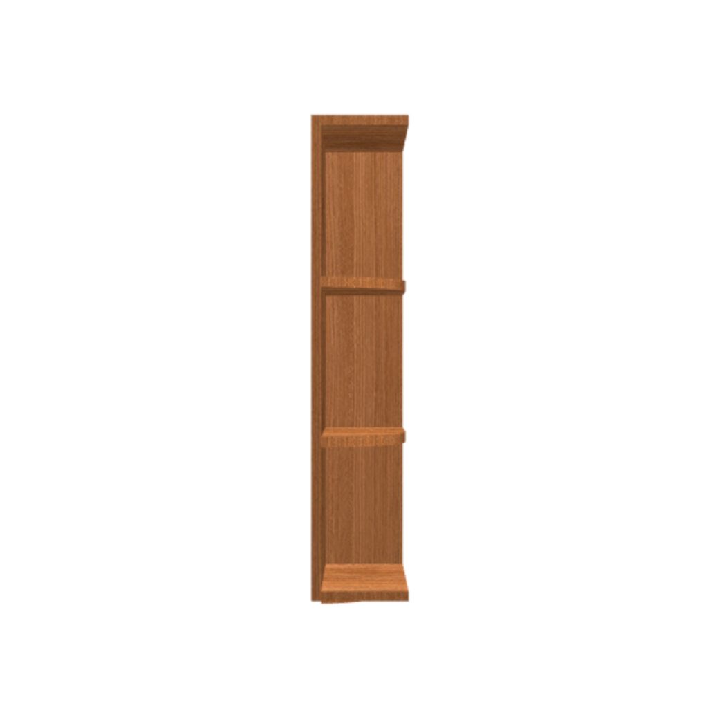 Wall end shelf