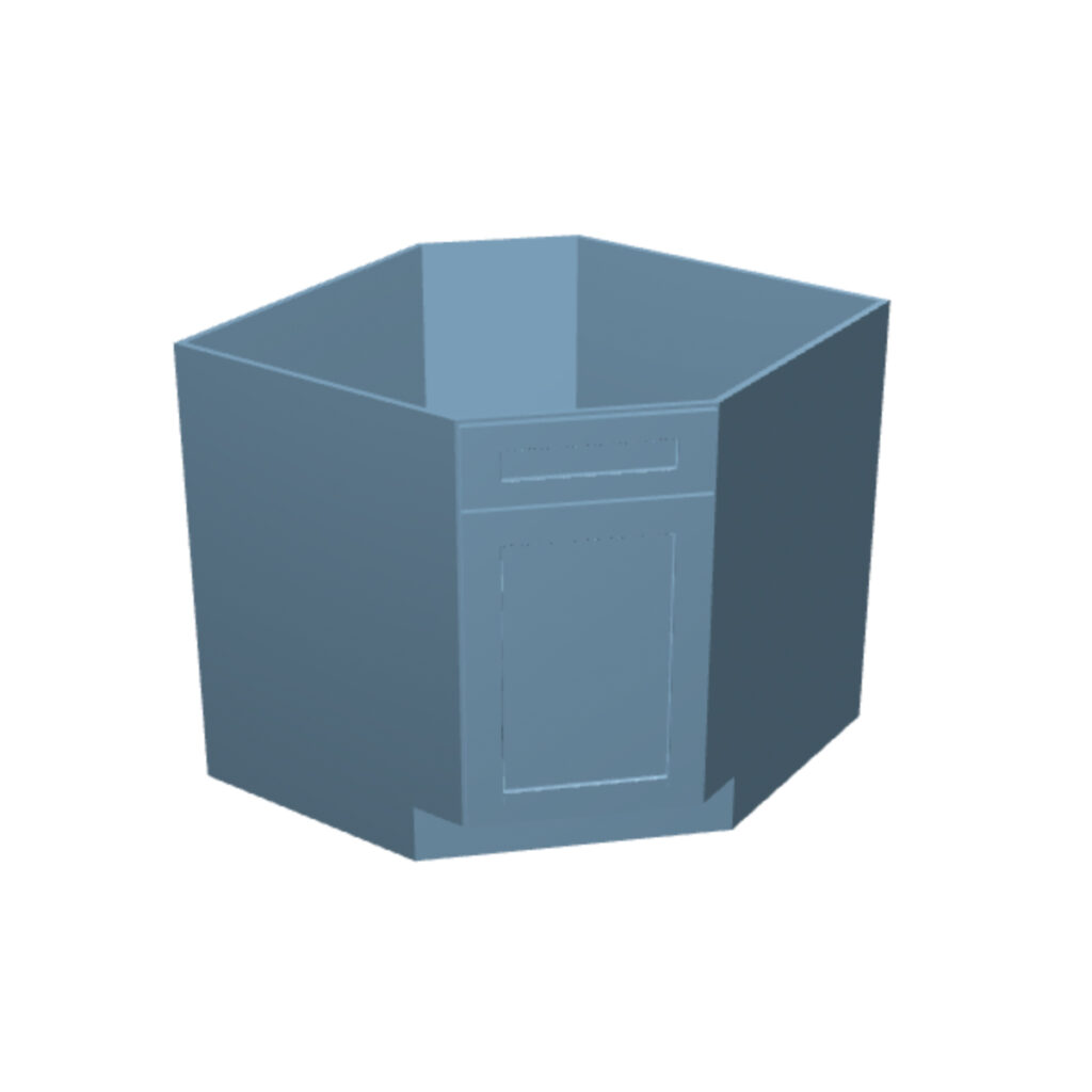 Diagonal Base – 1 Door, No Drawer