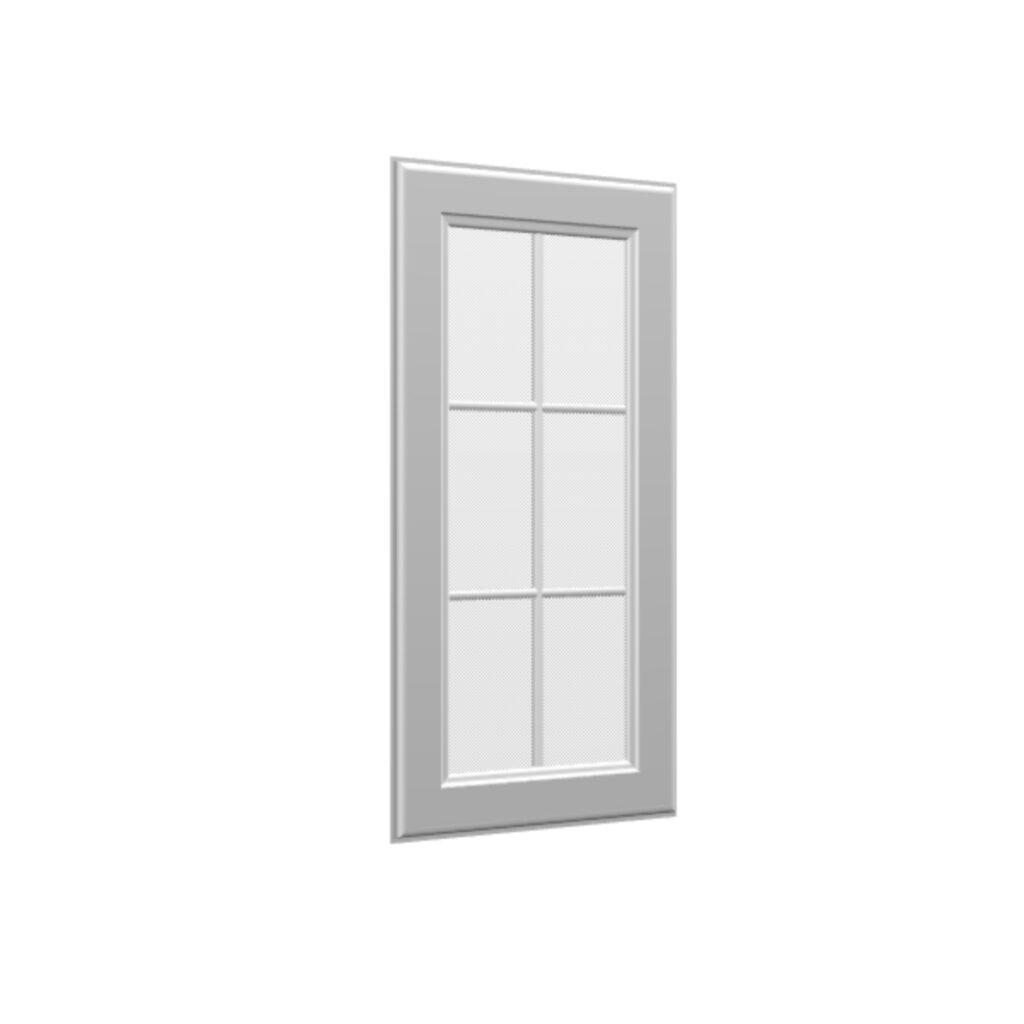 Mullion Glass Door for Wall Diagonal Corner Cabinet