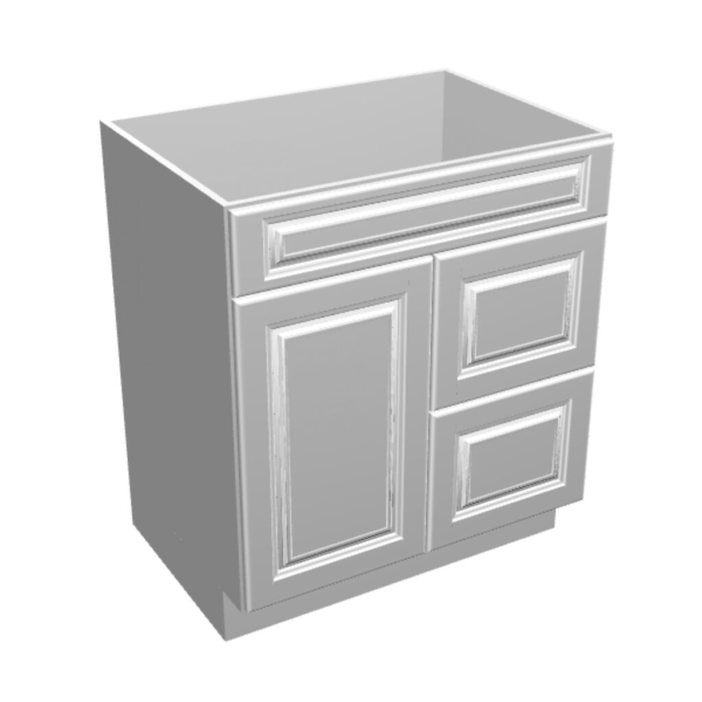 Vanity Sink Base – 2 Drawers 1 Door