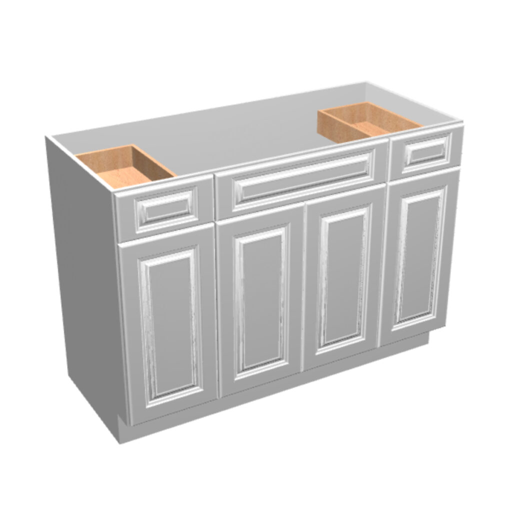 Vanity Sink Base – 2 Drawers 4 Doors