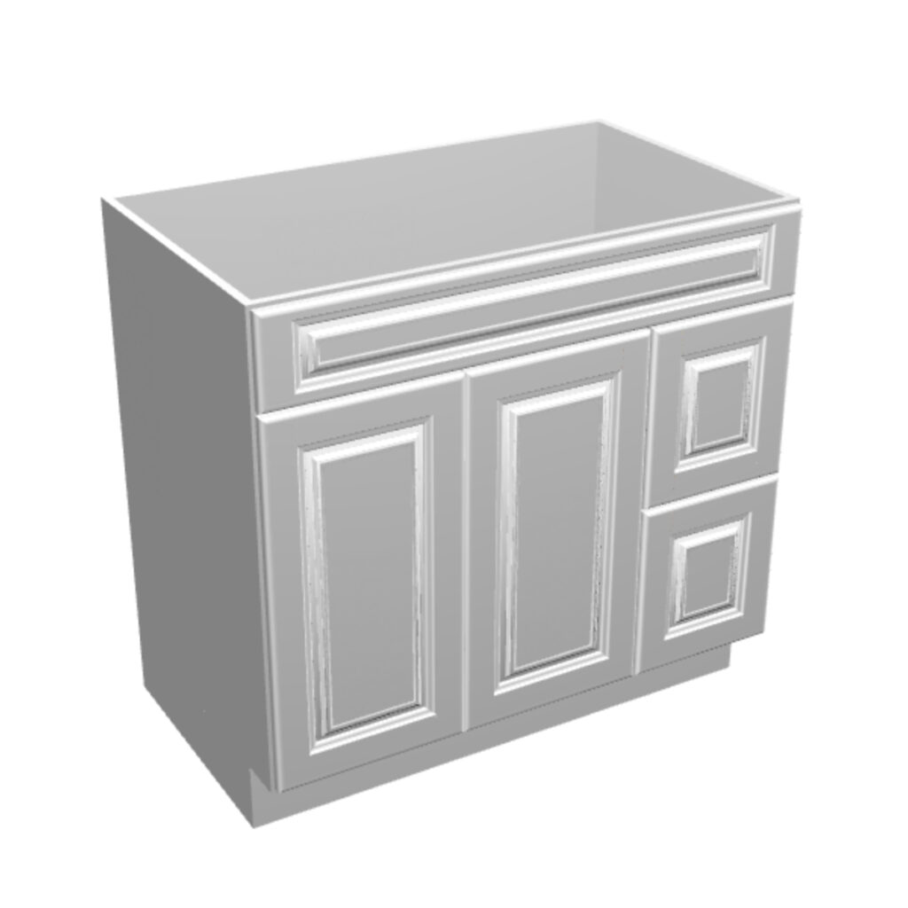 Vanity Sink Base – 2 Drawers 2 Doors