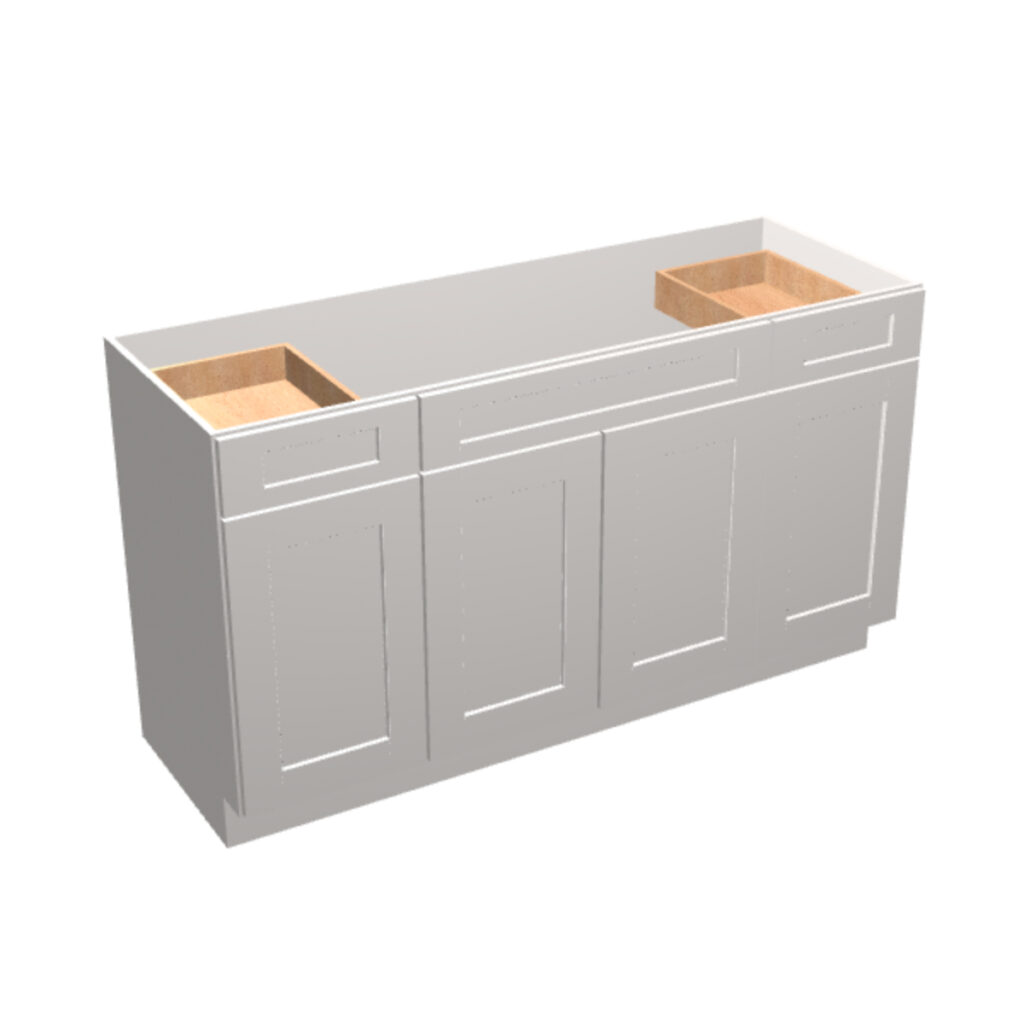 Vanity Sink Base – 2 Drawers 4 Doors