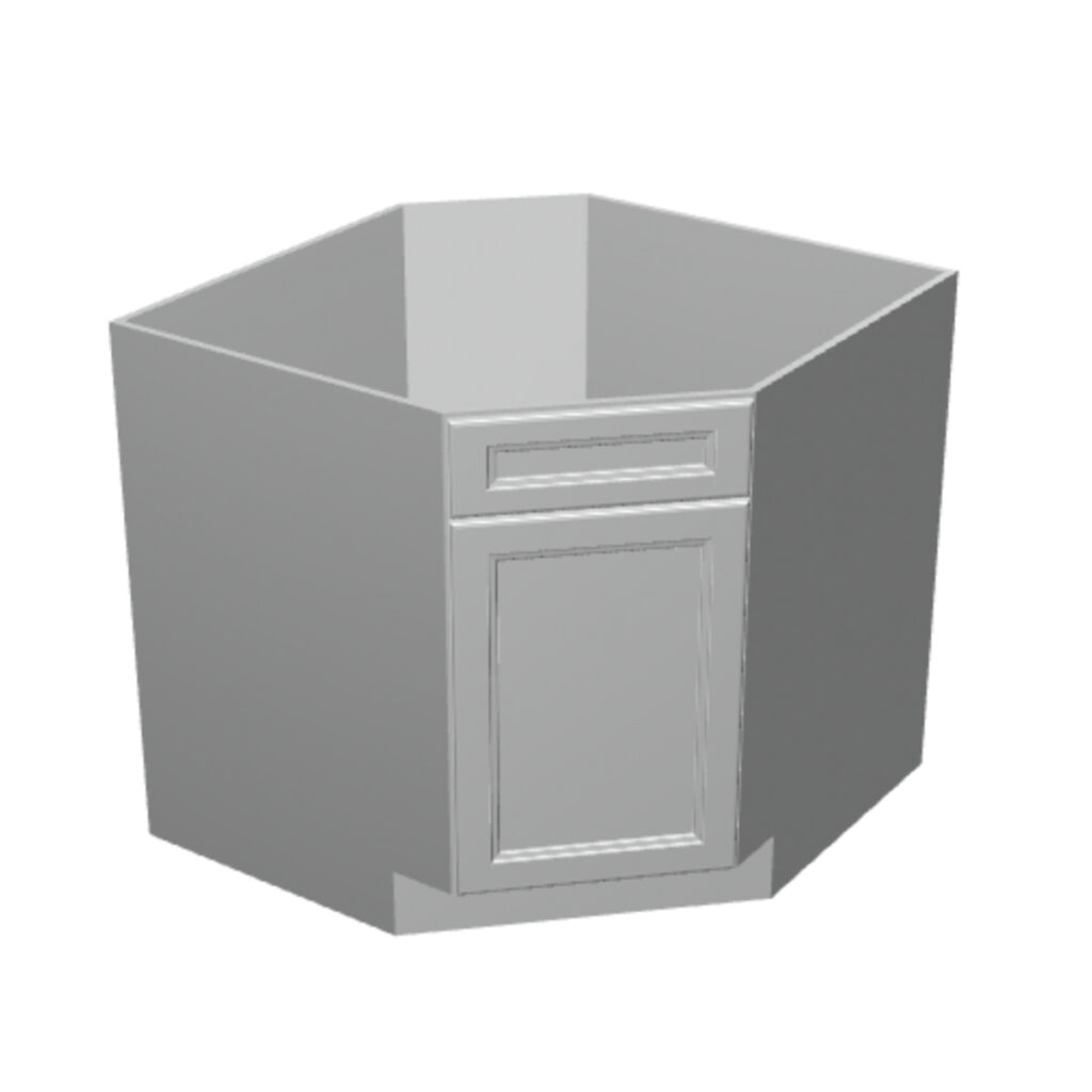 Diagonal Base – 1 Door, No Drawer