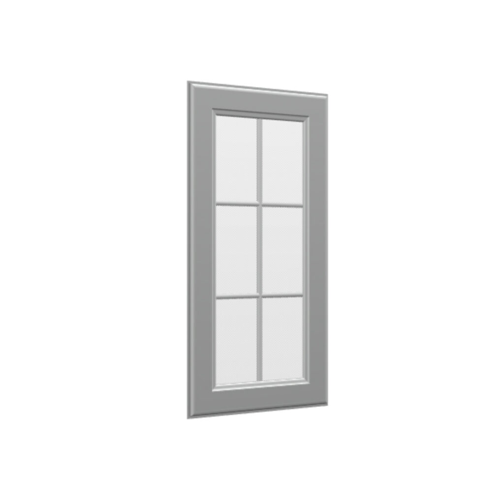 Mullion Glass Door for Wall Diagonal Corner Cabinet