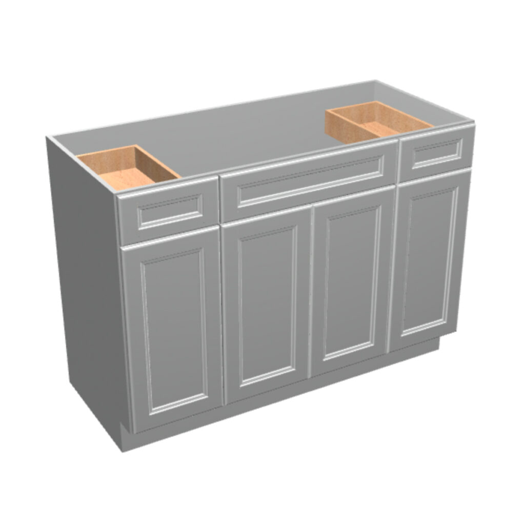 Vanity Sink Base – 2 Drawers 4 Doors