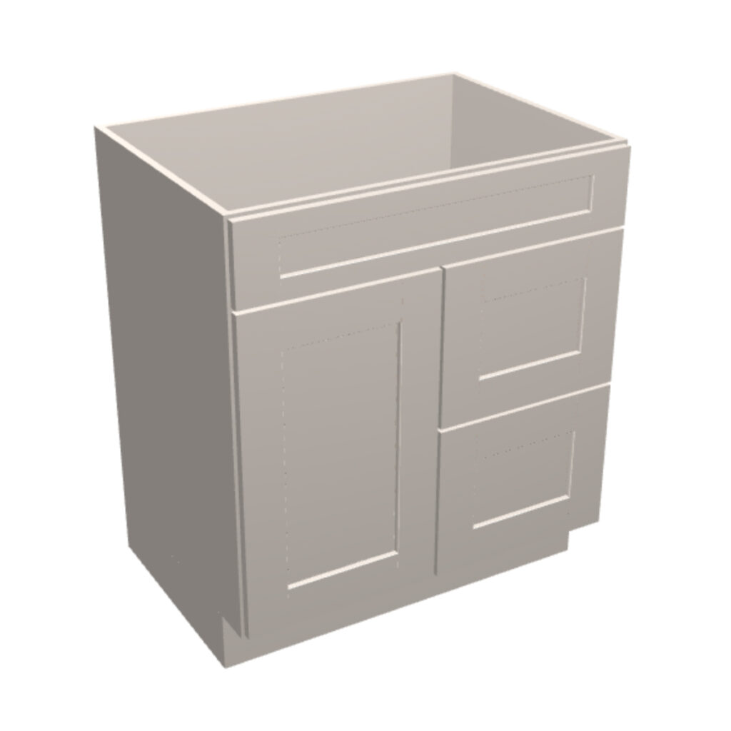 Vanity Sink Base – 2 Drawers, 1 Door