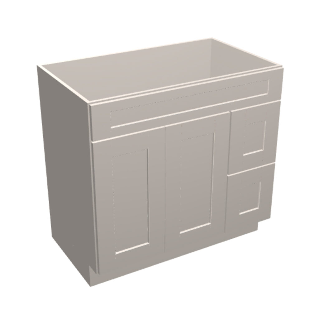 Vanity Sink Base – 2 Drawers, 2 Doors