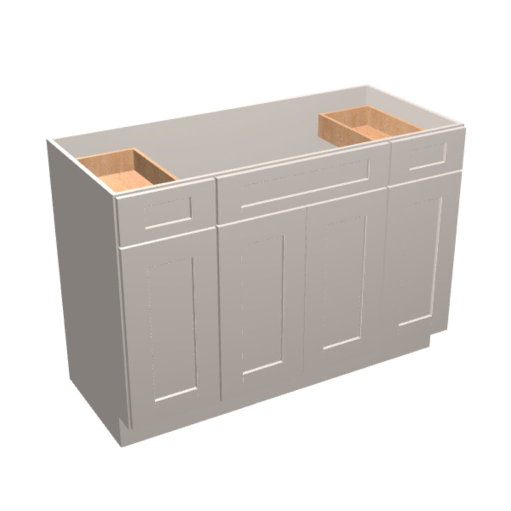 Vanity Sink Base – 2 Drawers, 4 Doors
