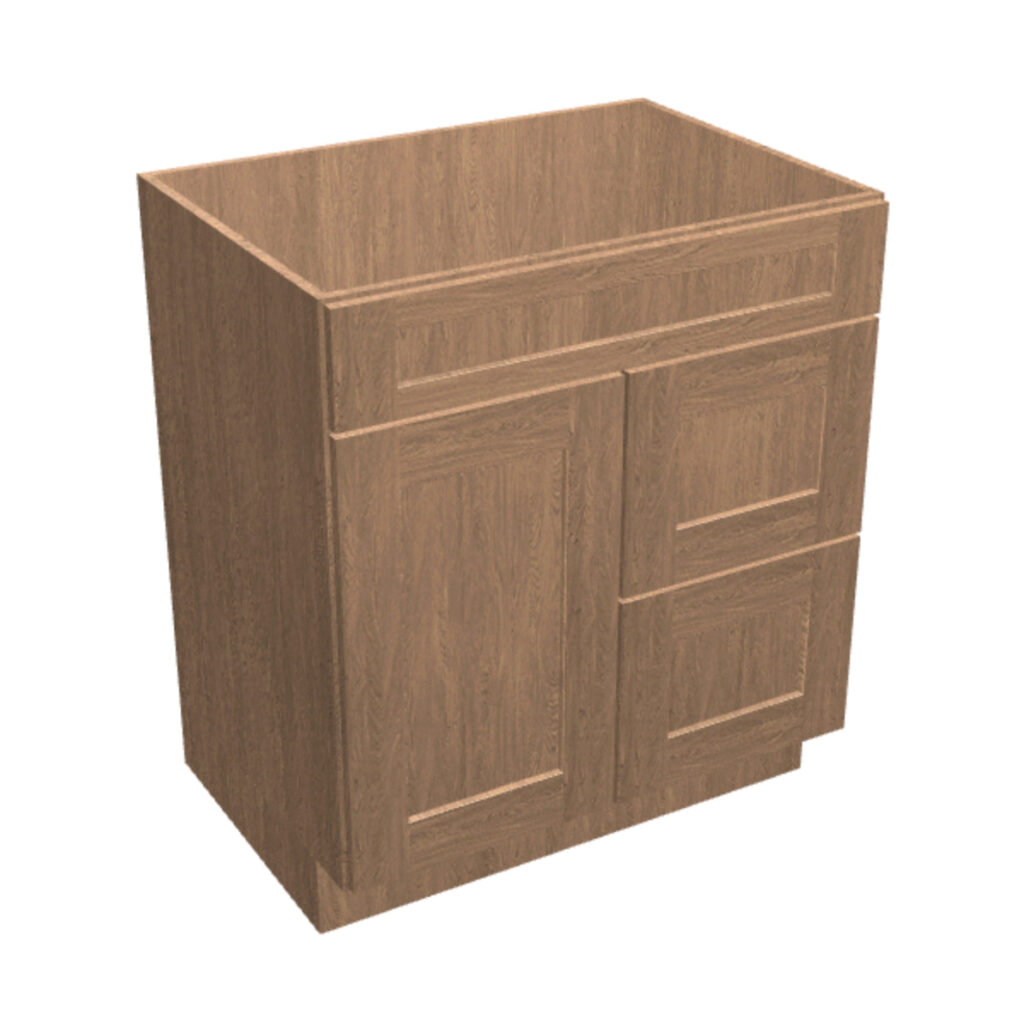 Vanity Sink Base – 2 Drawers, 1 Door