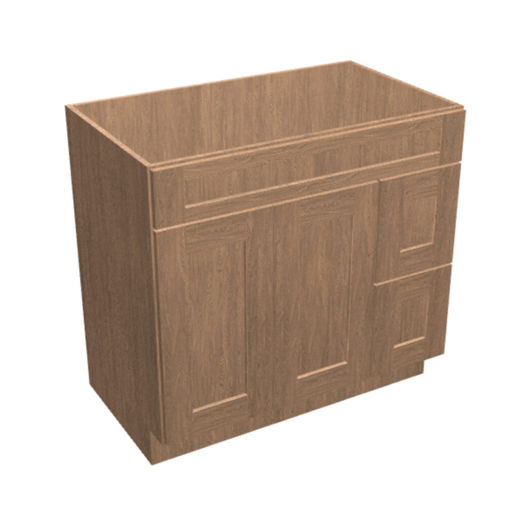 Vanity Sink Base – 2 Drawers, 2 Doors