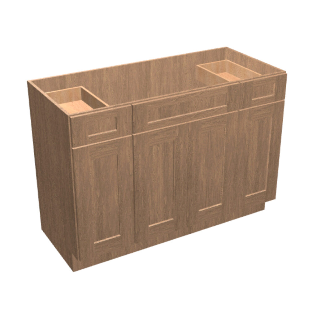 Vanity Sink Base – 2 Drawers, 4 Doors