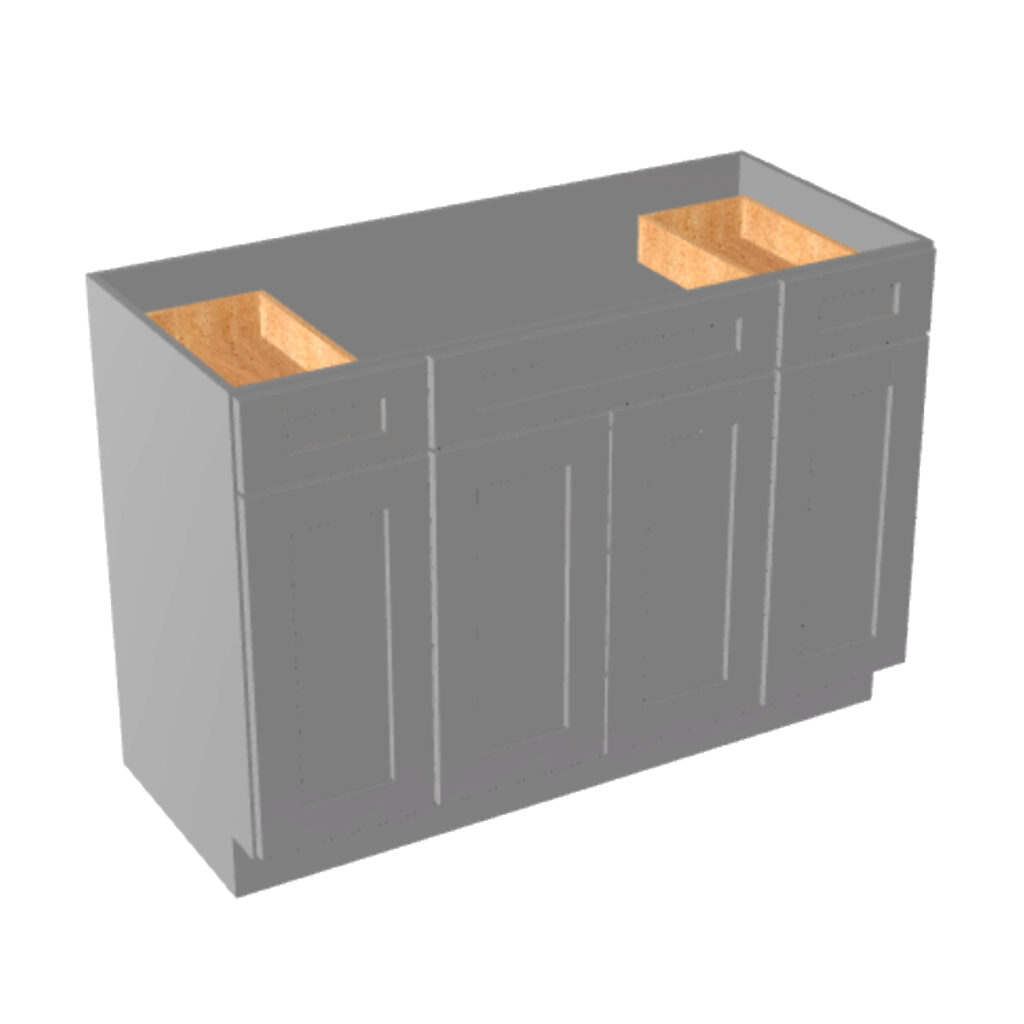 Vanity Sink Base – 2 Drawers, 4 Doors