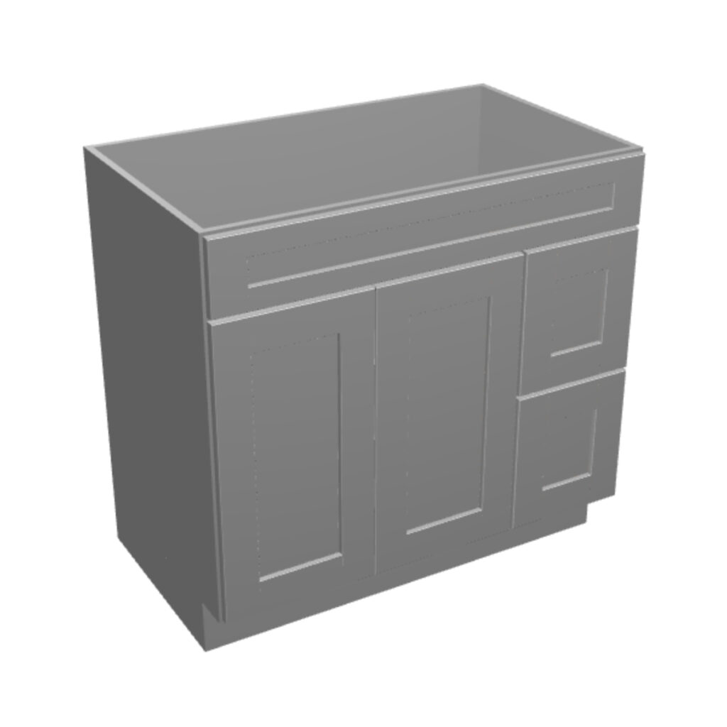 Vanity Sink Base – 2 Drawers, 2 Doors