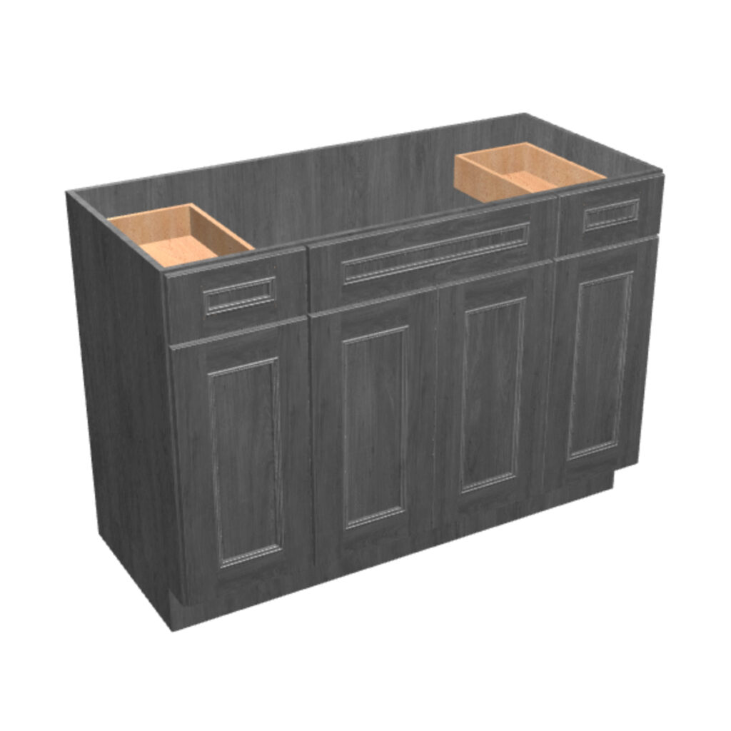 Vanity Sink Base – 2 Drawers, 4 Doors