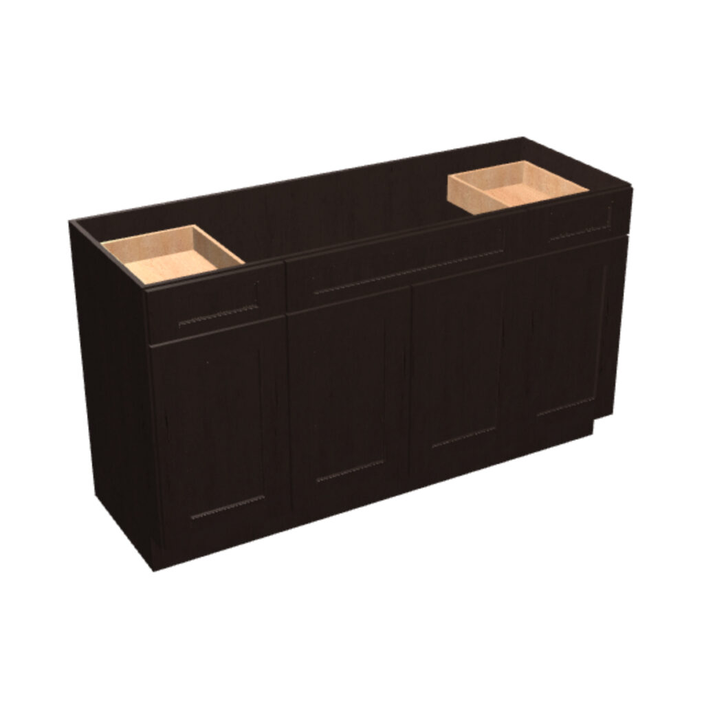 Vanity Sink Base – 2 Drawers, 4 Doors