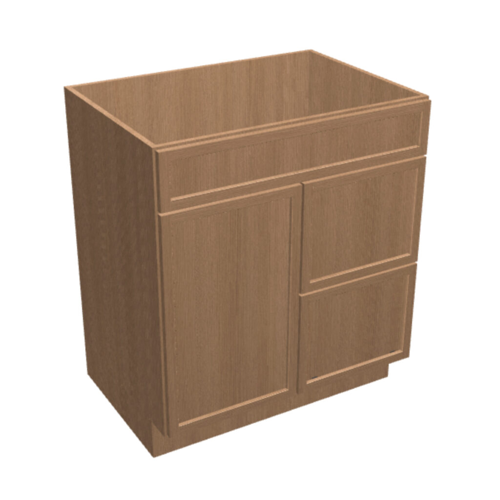Vanity Sink Base – 2 Drawers, 1 Door