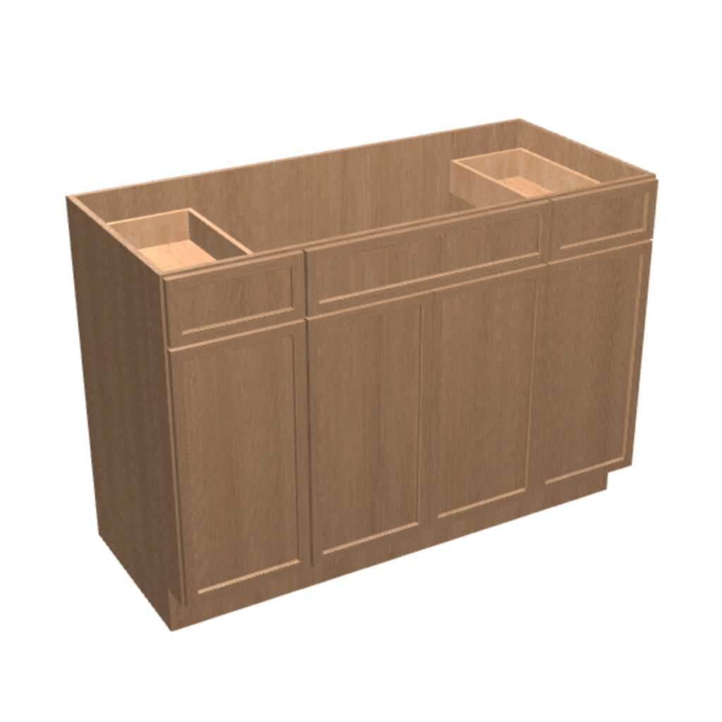 Vanity Sink Base – 2 Drawers, 4 Doors