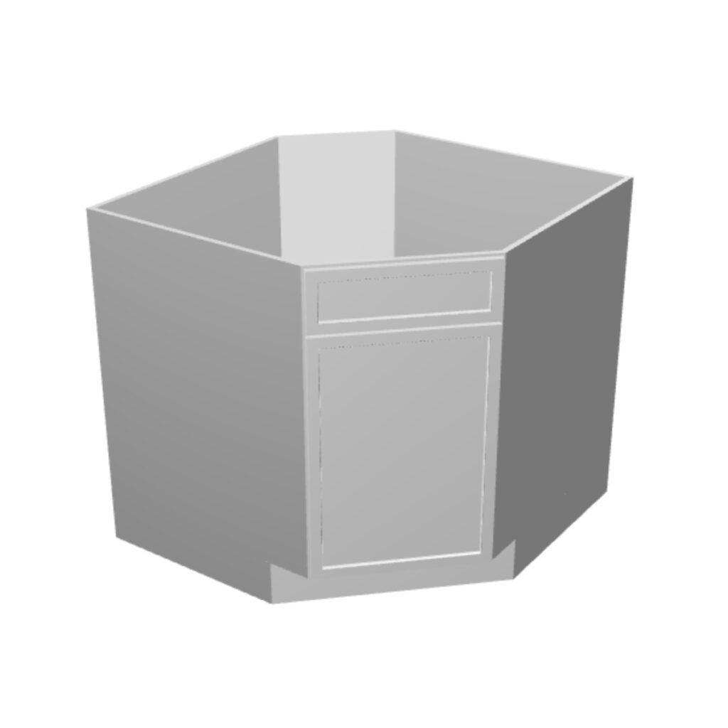 Diagonal Base – 1 Door, No Drawer