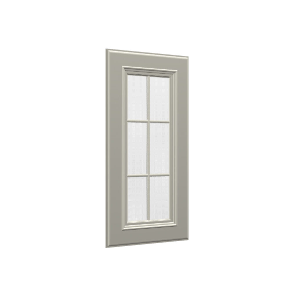 Mullion Glass Door for Wall Diagonal Corner Cabinet