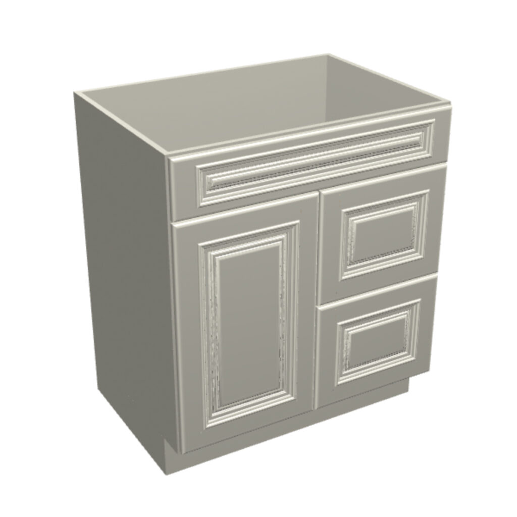 Vanity Sink Base – 2 Drawers, 1 Door