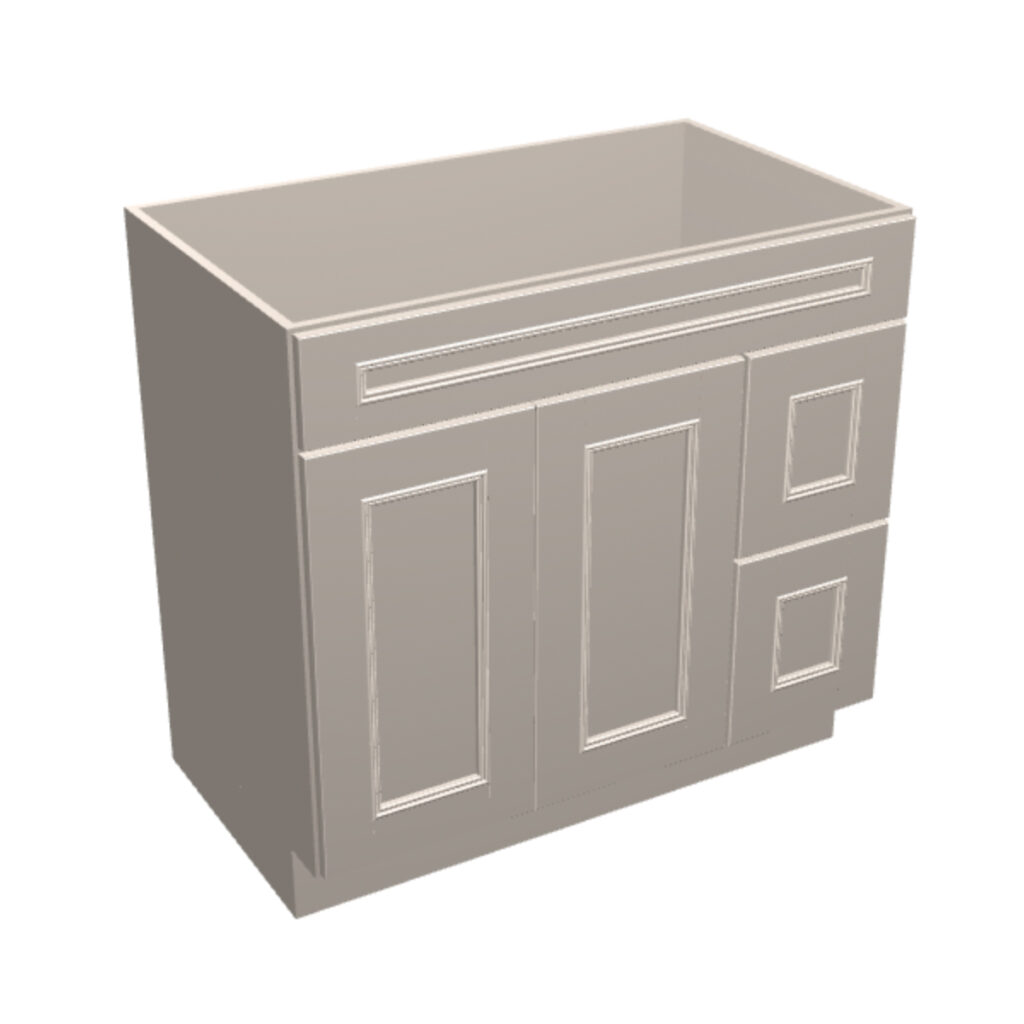 Vanity Sink Base – 2 Drawers, 2 Doors