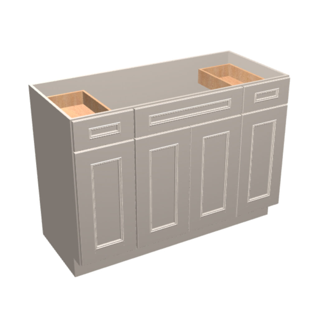 Vanity Sink Base – 2 Drawers, 4 Doors