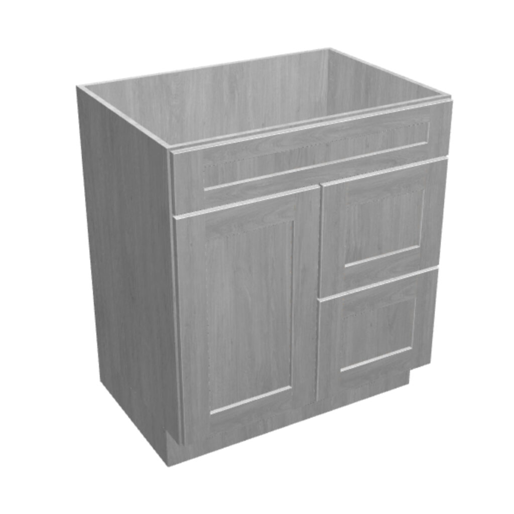 Vanity Sink Base – 2 Drawers, 1 Door