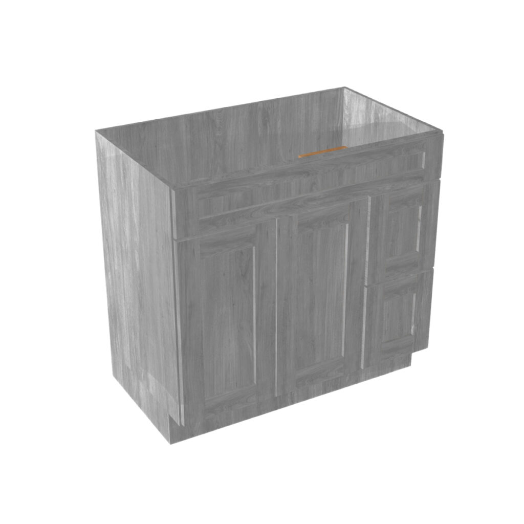 Vanity Sink Base – 2 Drawers, 2 Doors