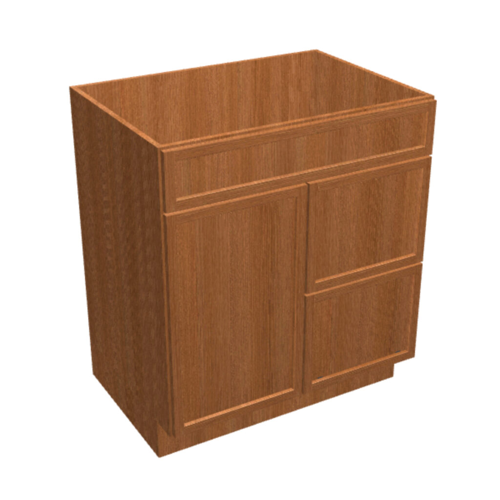 Vanity Sink Base – 2 Drawers, 1 Door