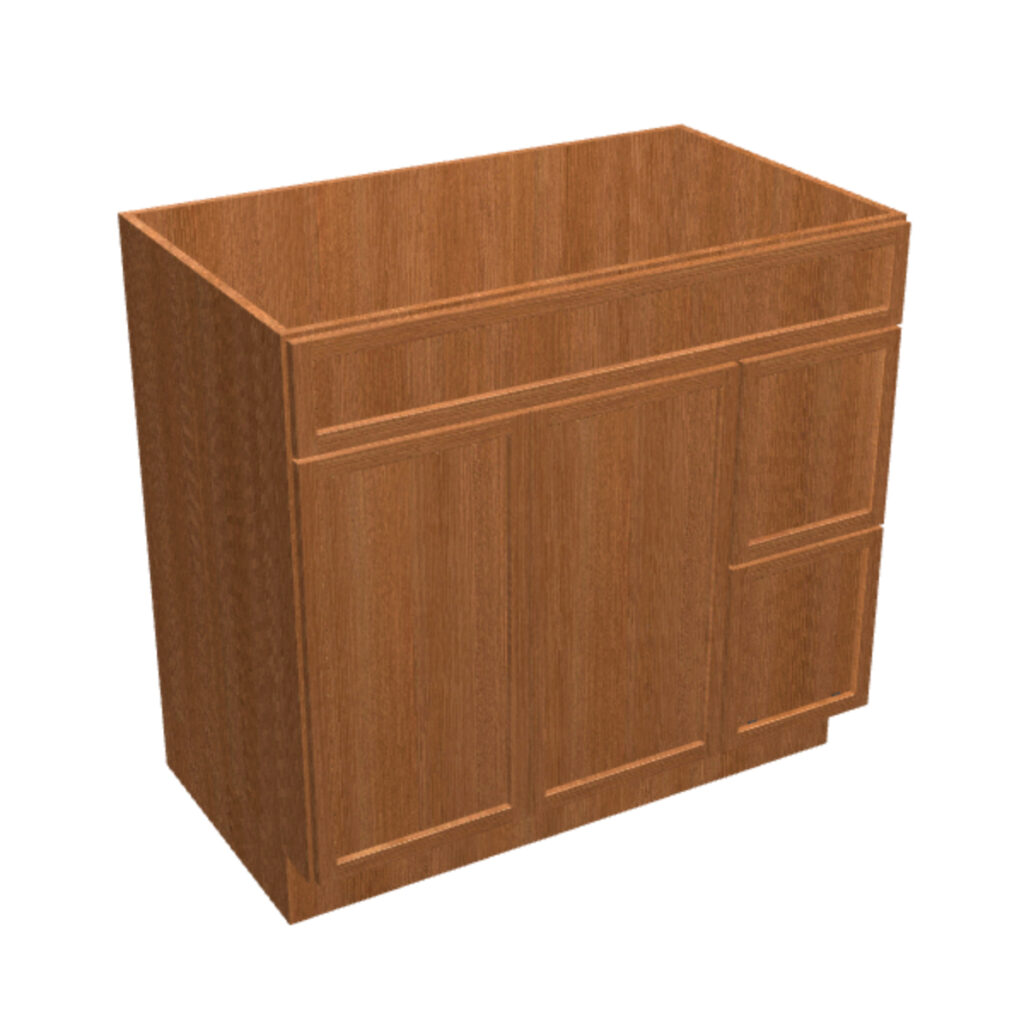 Vanity Sink Base – 2 Drawers, 2 Doors