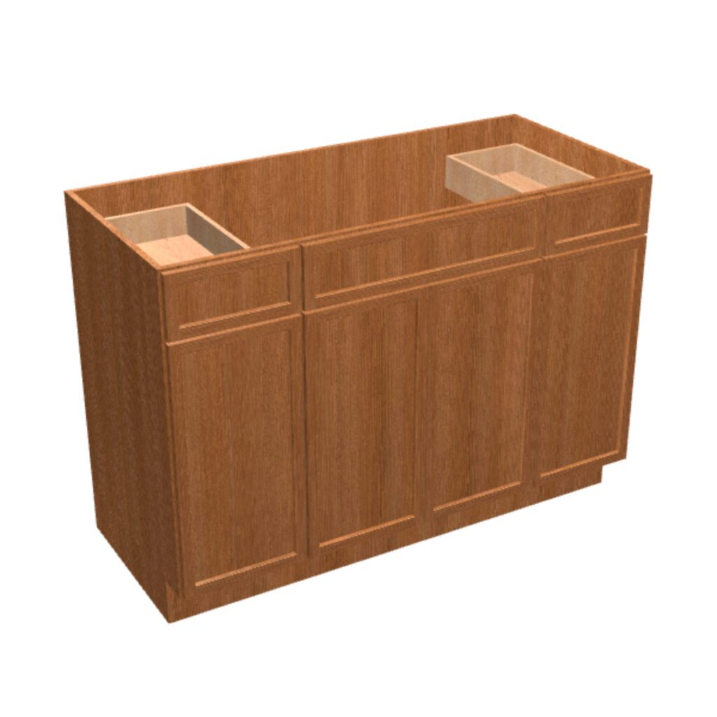 Vanity Sink Base – 2 Drawers, 4 Doors