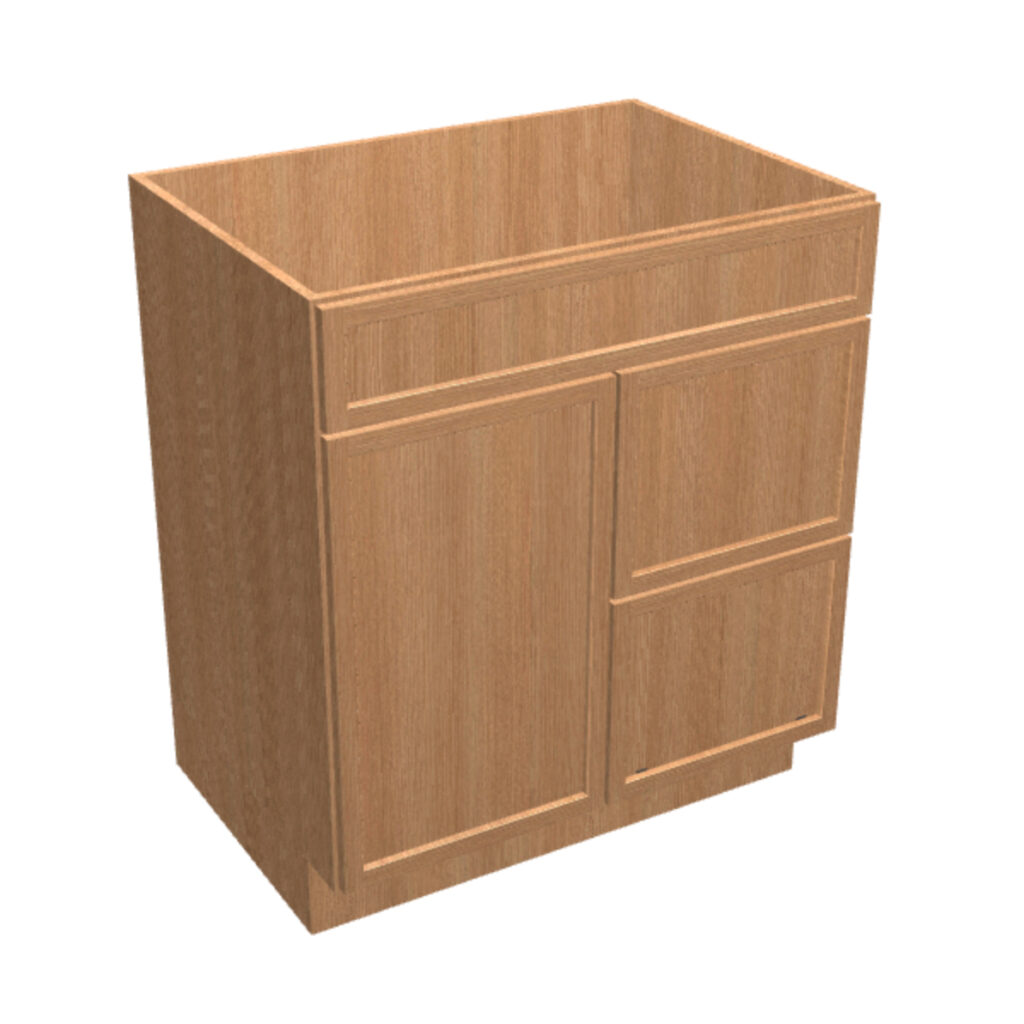Vanity Sink Base – 2 Drawers, 1 Door