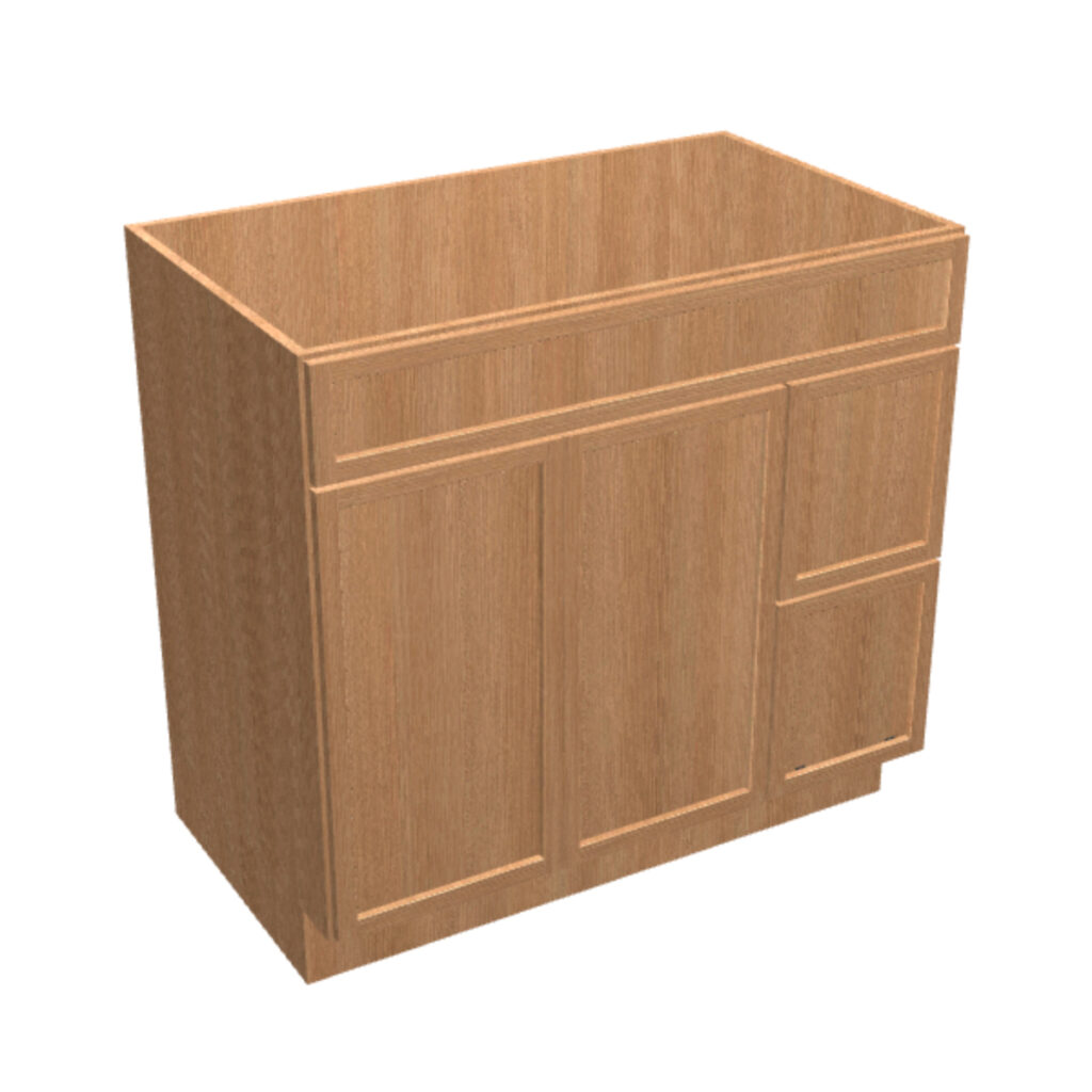 Vanity Sink Base – 2 Drawers, 2 Doors