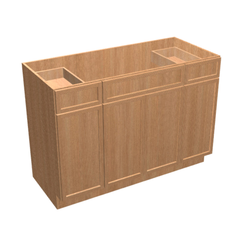 Vanity Sink Base – 2 Drawers, 4 Doors