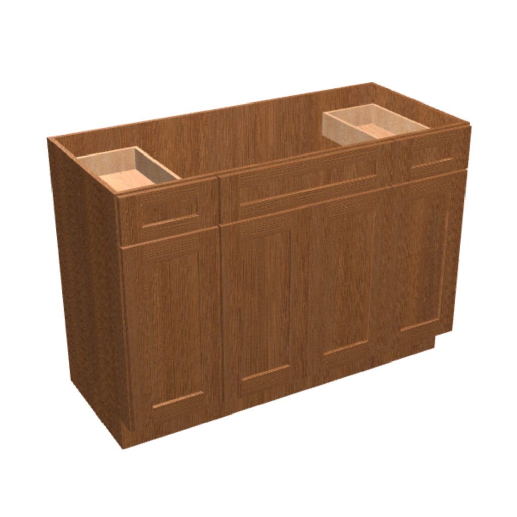 Vanity Sink Base – 2 Drawers, 4 Doors