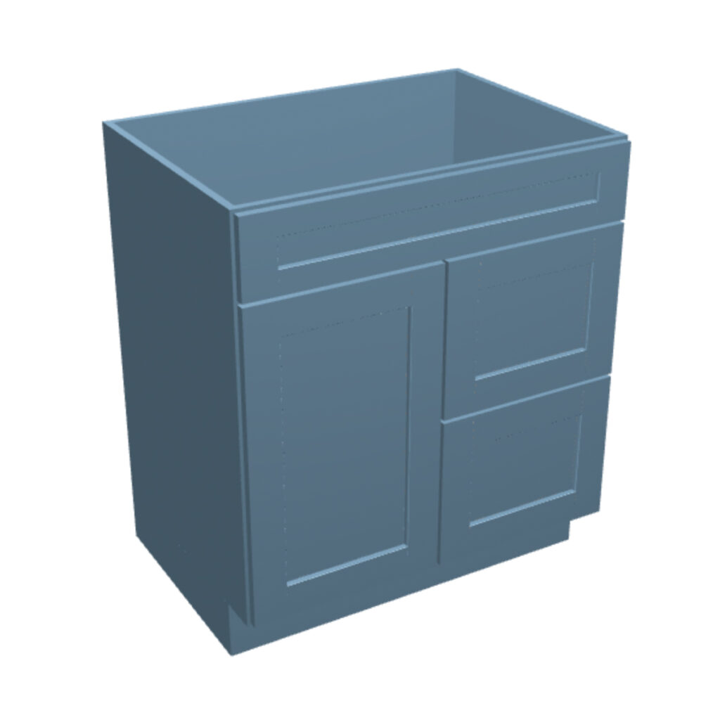 Vanity Sink Base – 2 Drawers, 1 Door