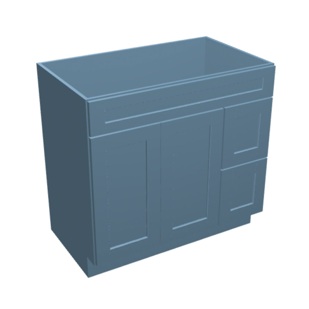 Vanity Sink Base – 2 Drawers, 2 Doors