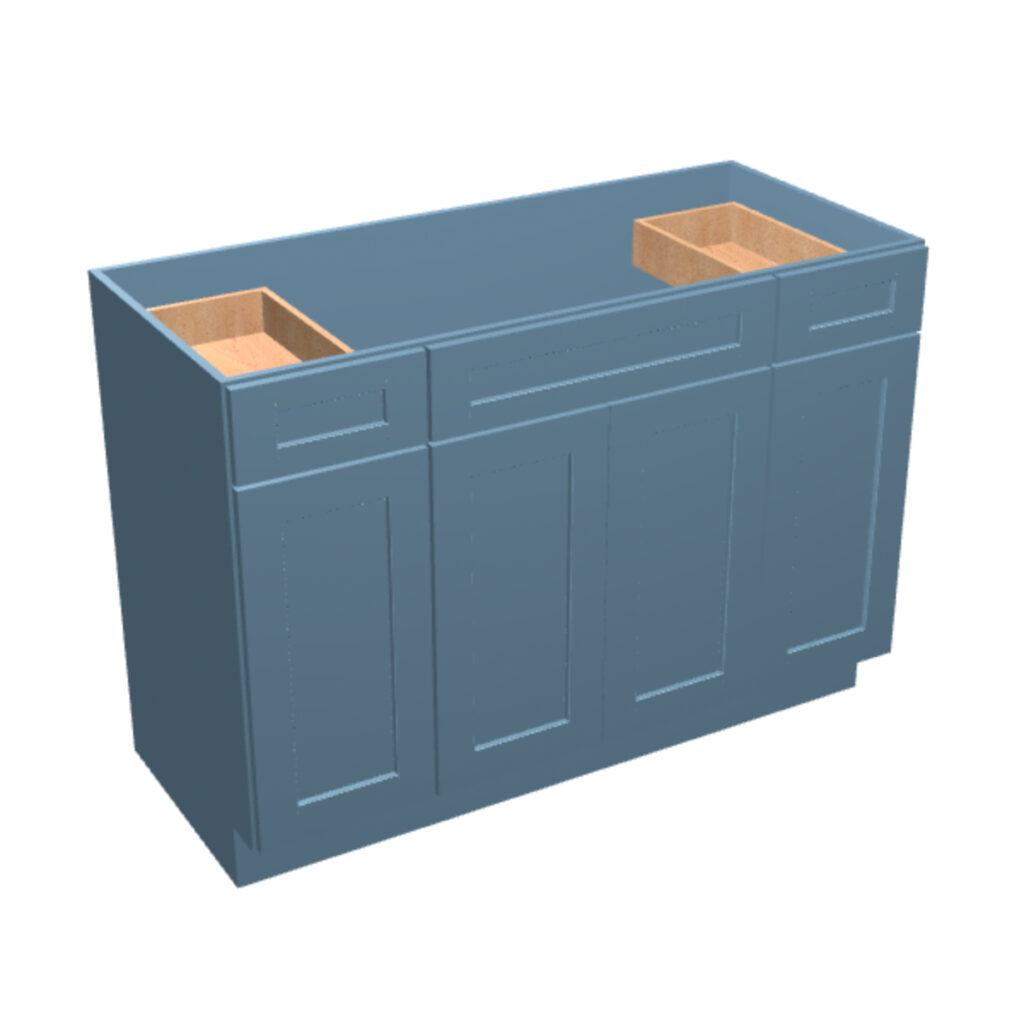 Vanity Sink Base – 2 Drawers, 4 Doors